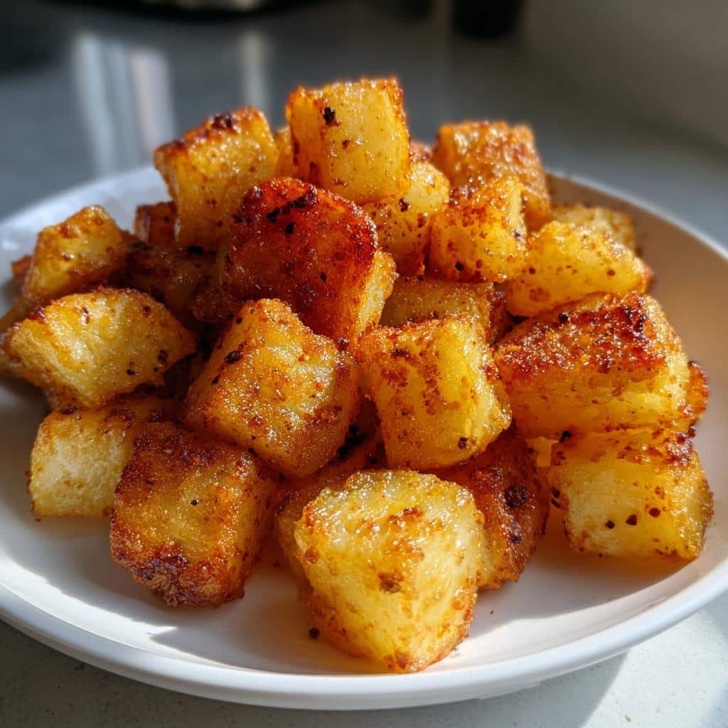 roasted potatoes in air fryer - detail 1