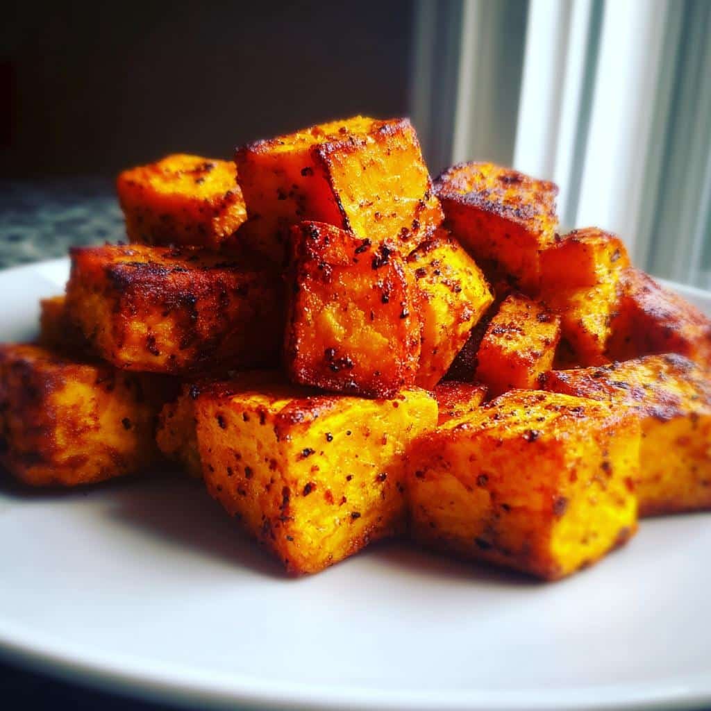roasted sweet potatoes air fryer - detail 1