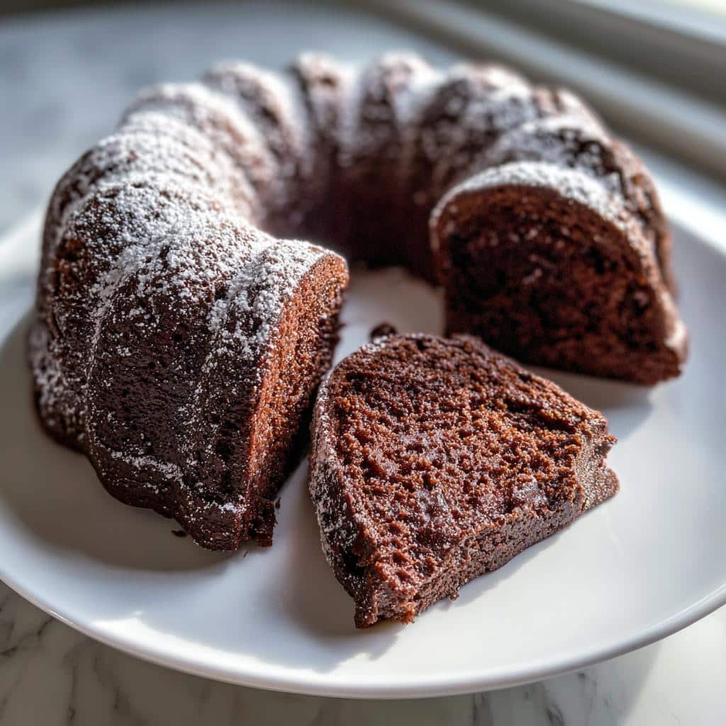 2-Ingredient Air Fryer Chocolate Bundt Cake - detail 1