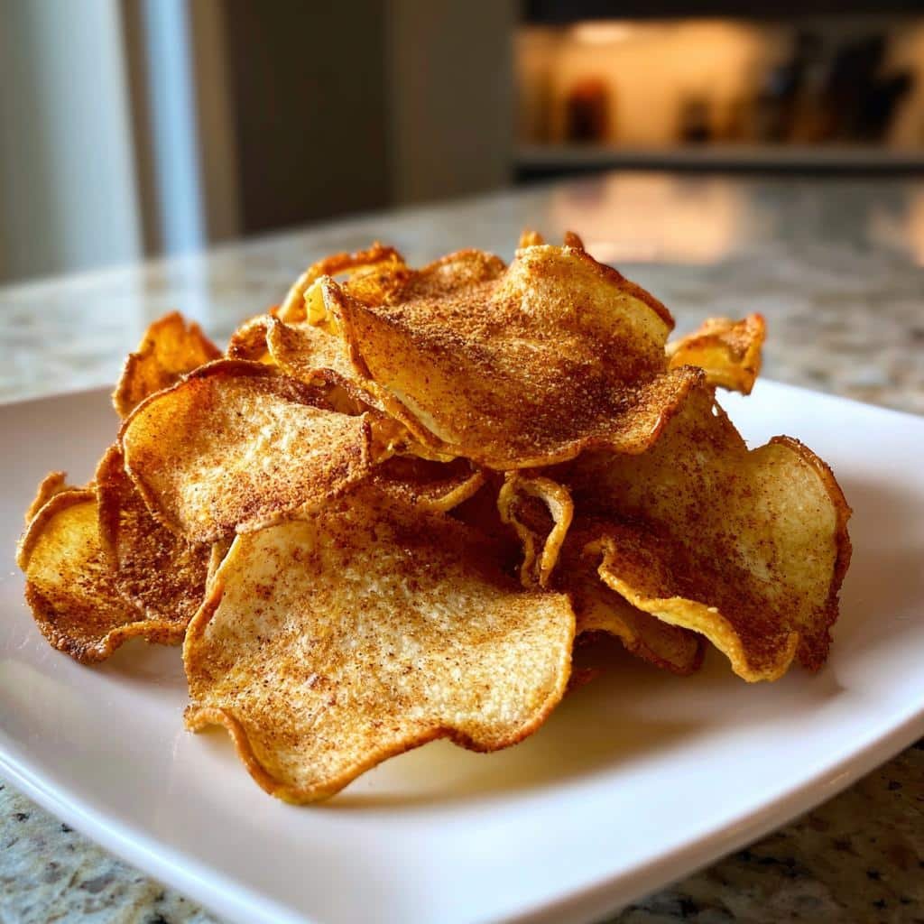 Air Fryer Apple Cinnamon Chips