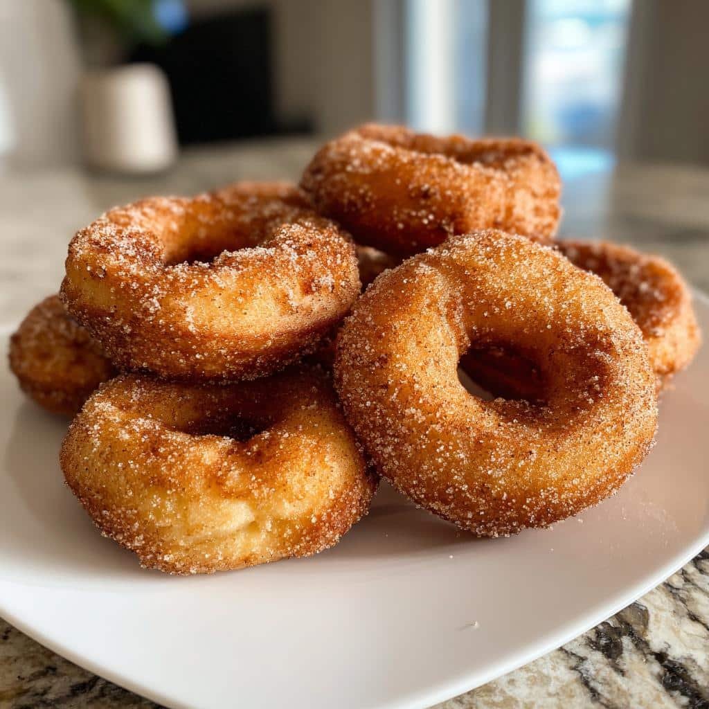 Air Fryer Apple Donuts