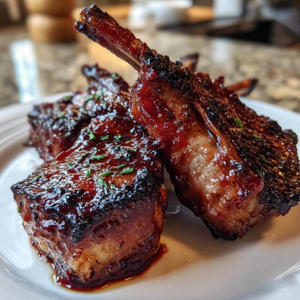 Air Fryer BBQ Lamb Chops