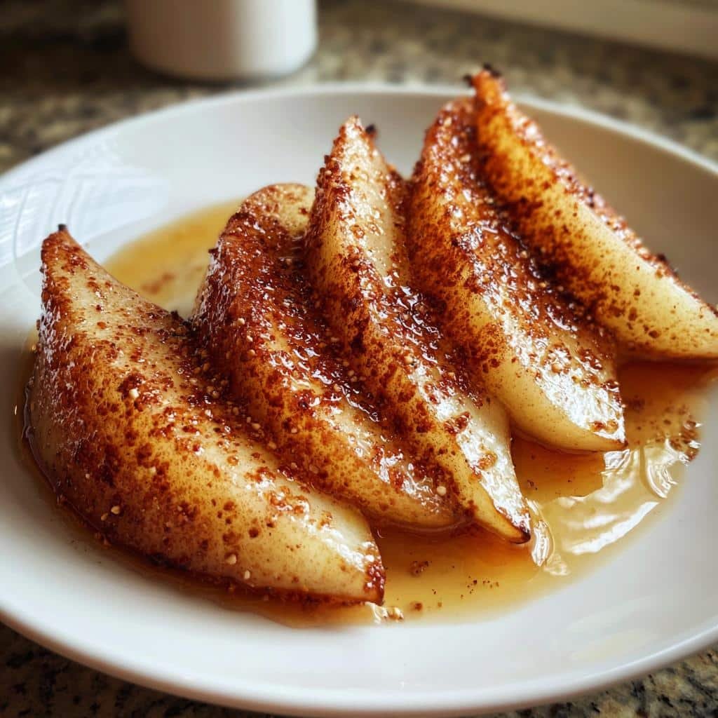 Air Fryer Baked Pear Slices - detail 1