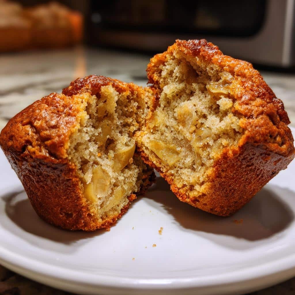 Air Fryer Banana Apple Muffins