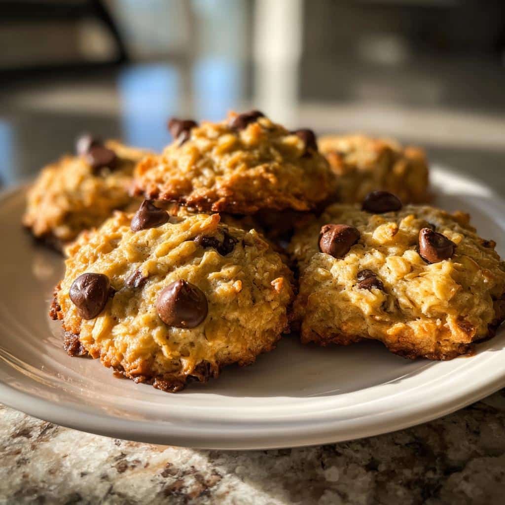 Air Fryer Banana Oat Cookies