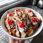Air Fryer Banana Split Bowls