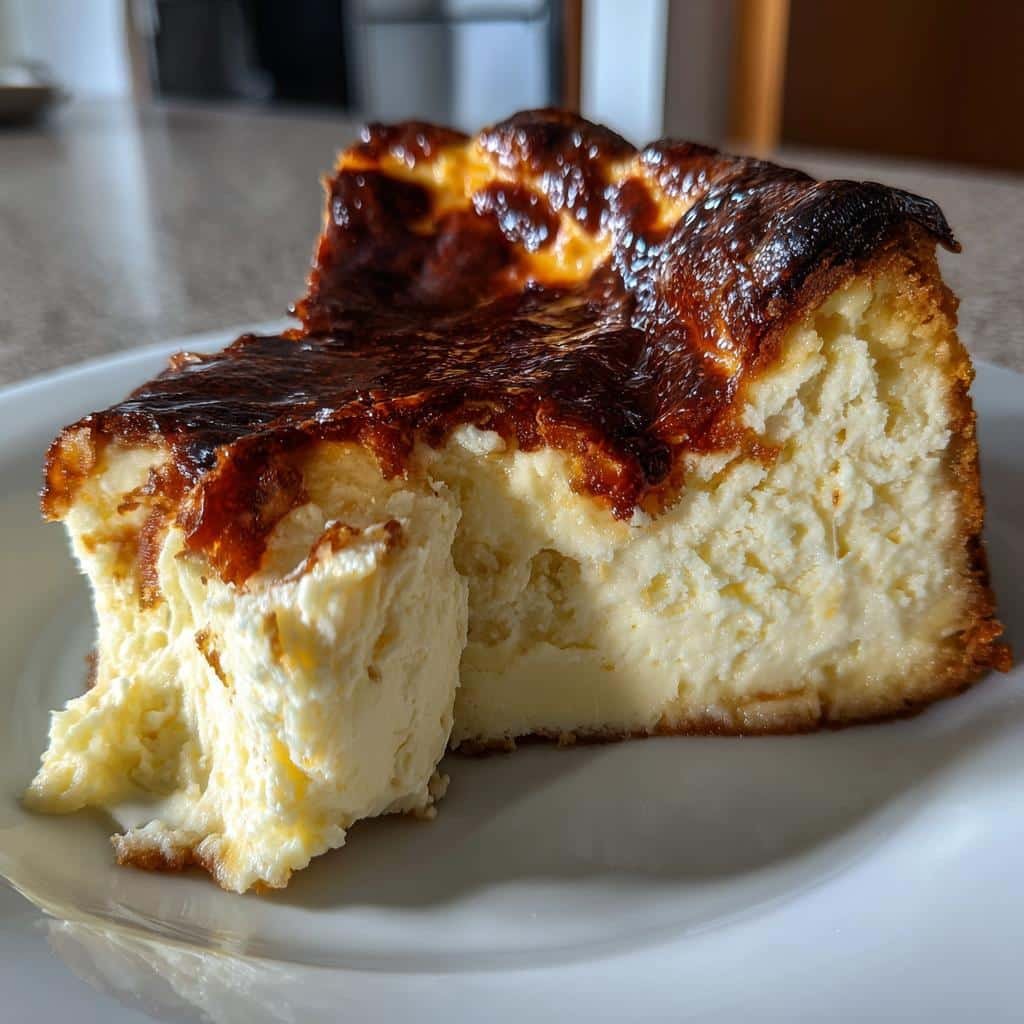 Air Fryer Basque Cheesecake - detail 1