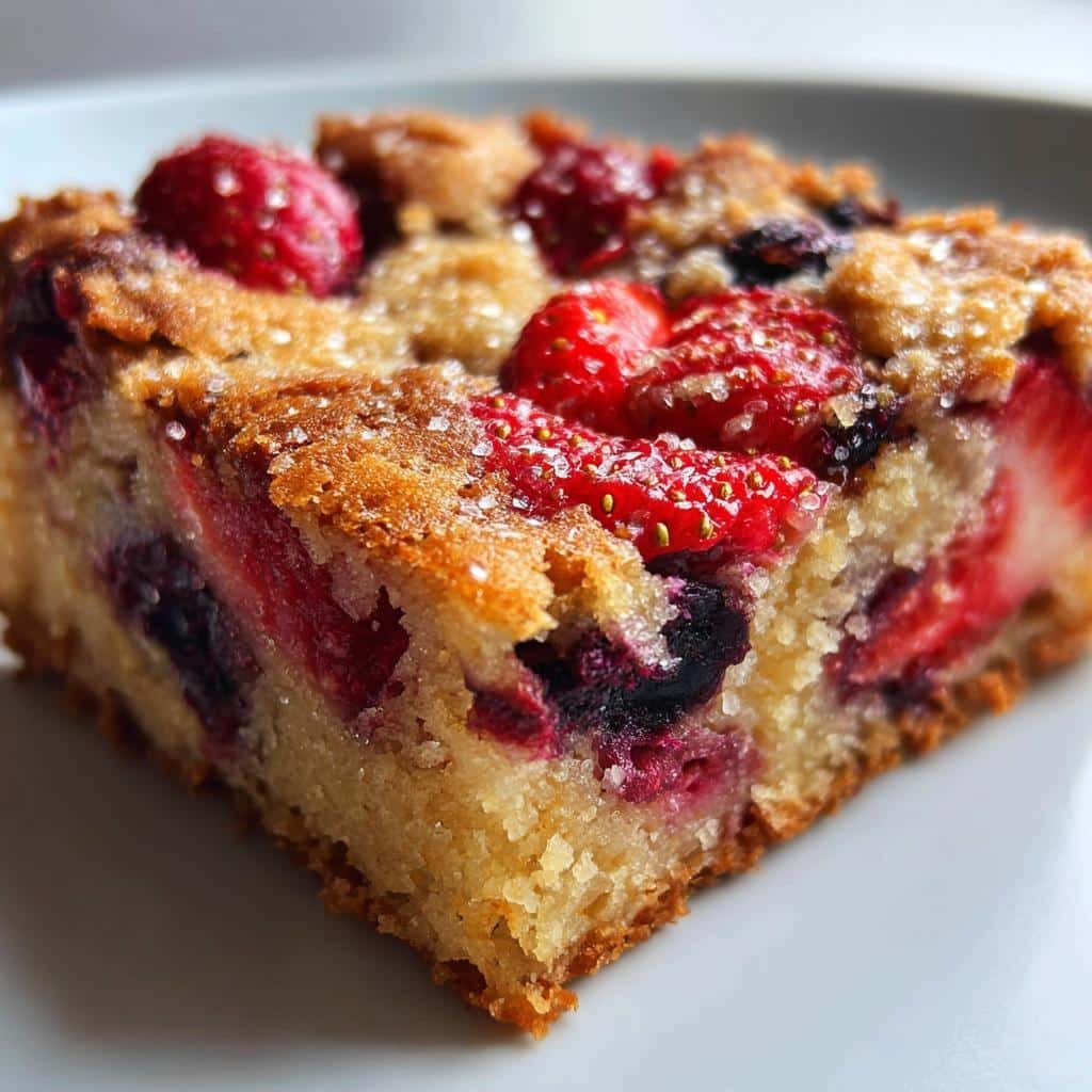 Air Fryer Berry Blondies