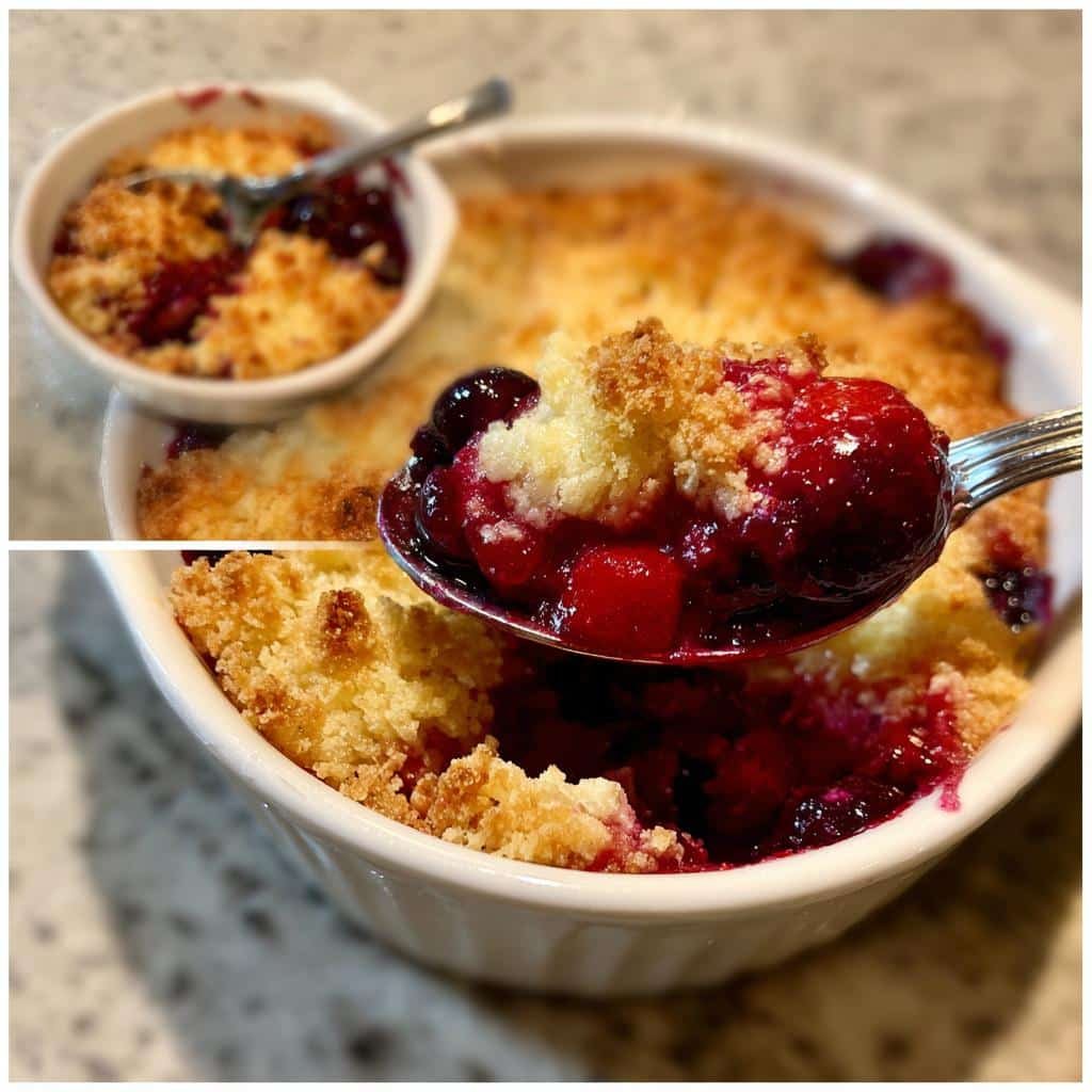 Air Fryer Berry Cobbler