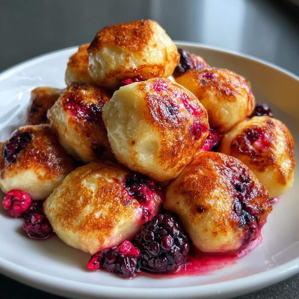 Air Fryer Berry Dumplings - detail 1