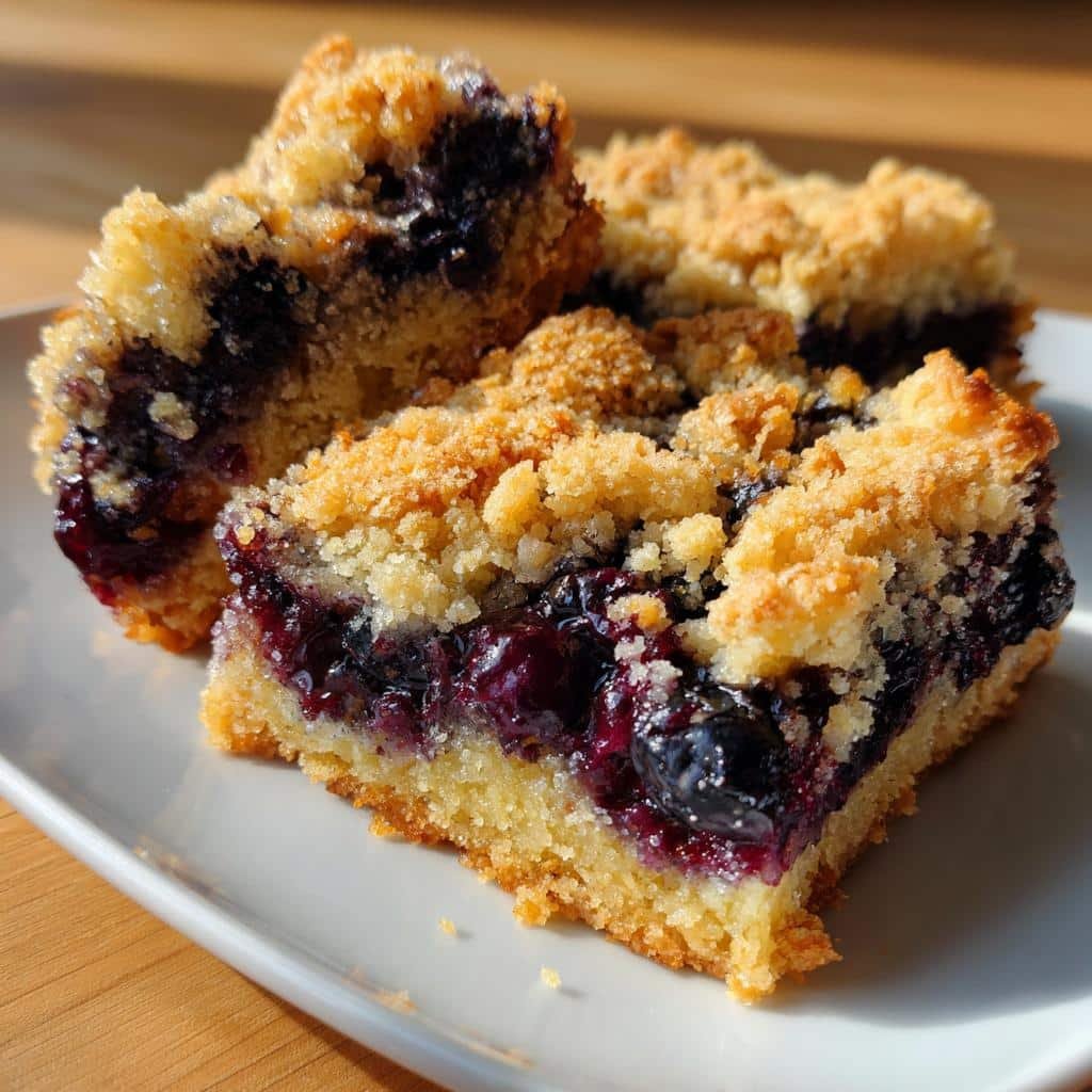 Air Fryer Blueberry Bars - detail 1