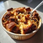 Air Fryer Bread Pudding for One