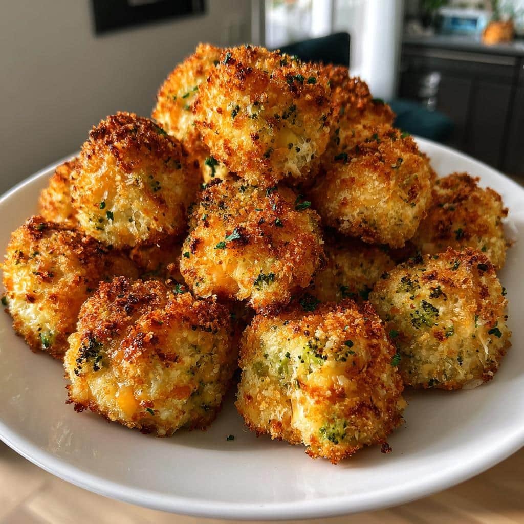 Air Fryer Broccoli Cheddar Bites