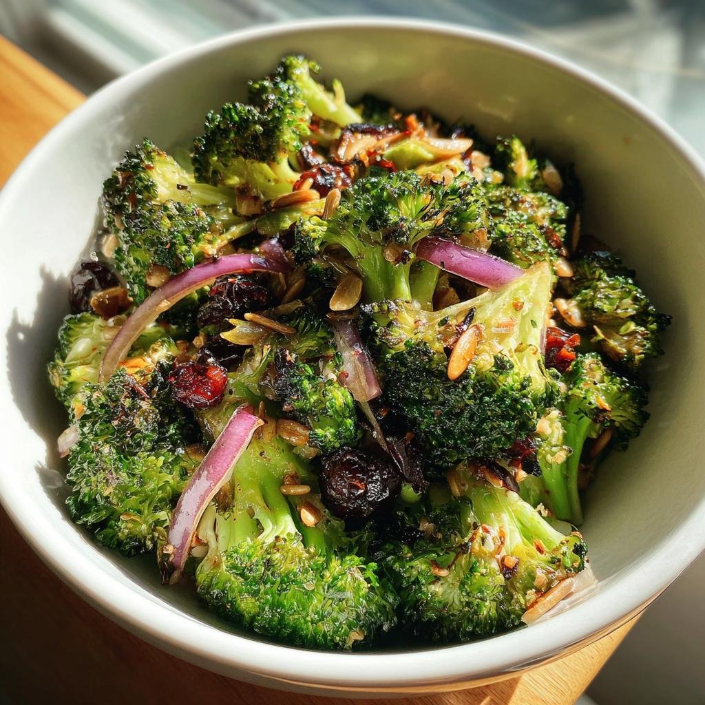 Air Fryer Broccoli Salad - detail 1