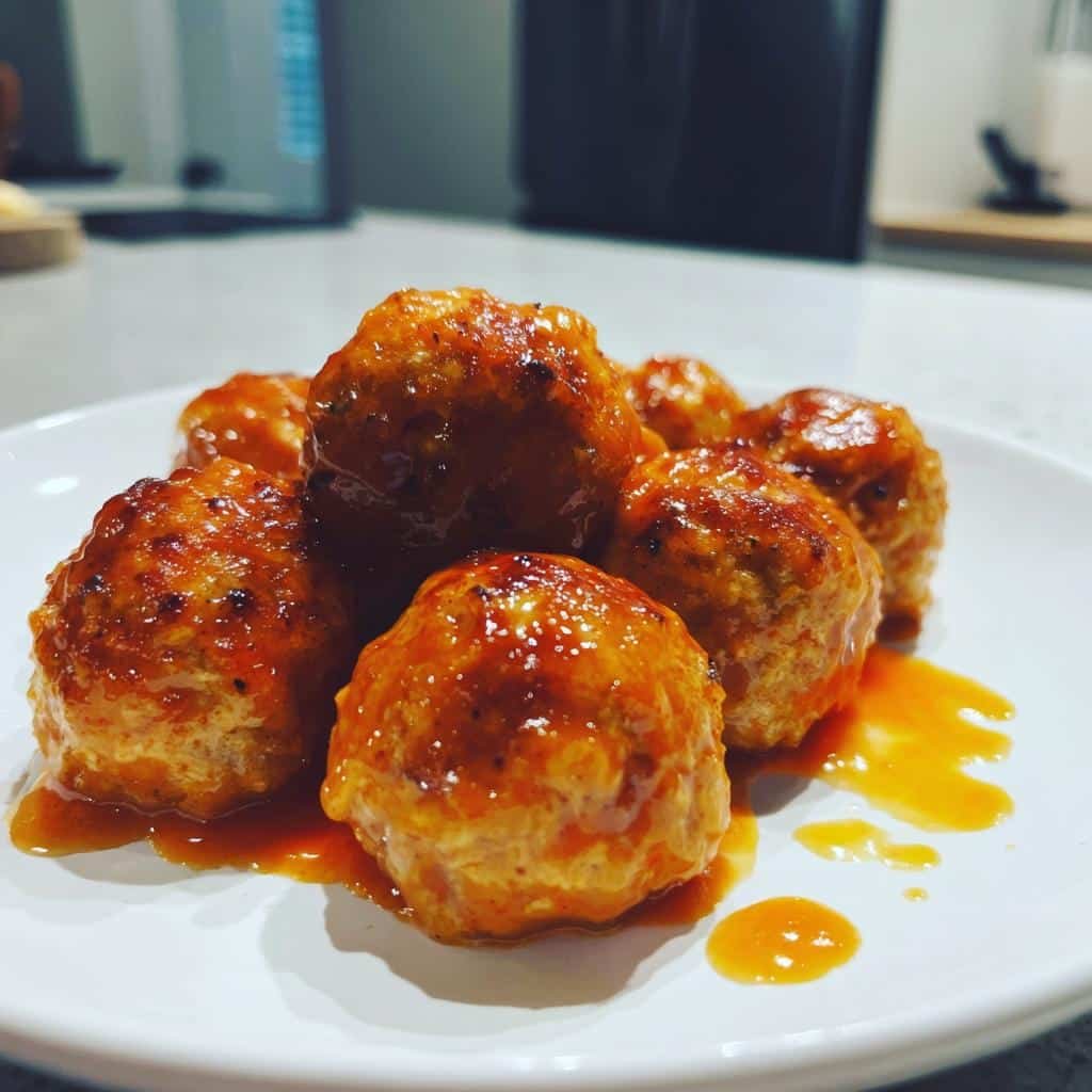 Air Fryer Buffalo Chicken Meatballs - detail 1