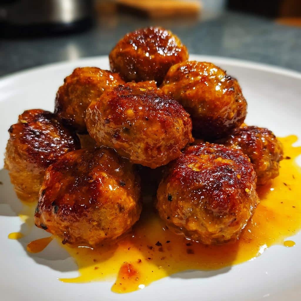 Air Fryer Buffalo Chicken Meatballs