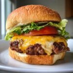 Air Fryer Burgers