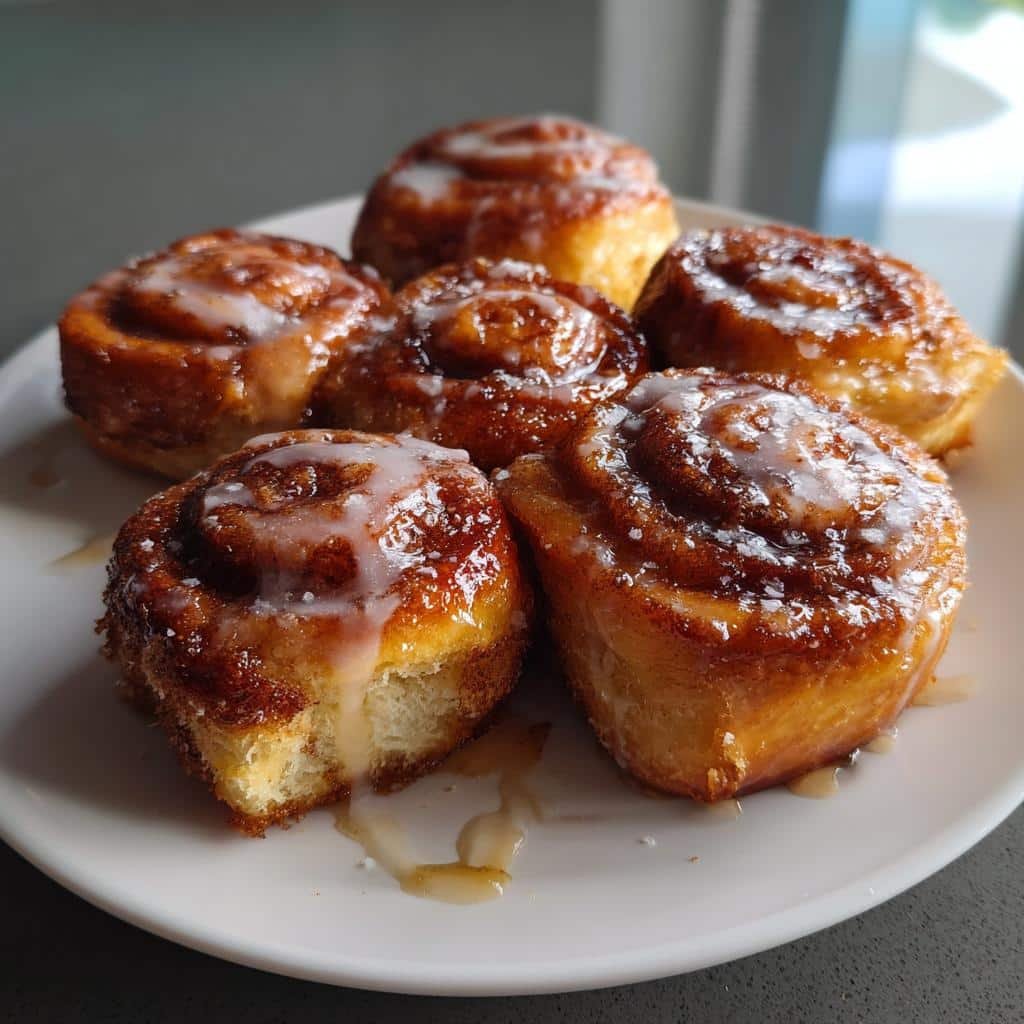 Air Fryer Burnt Edges Cinnamon Rolls - detail 1