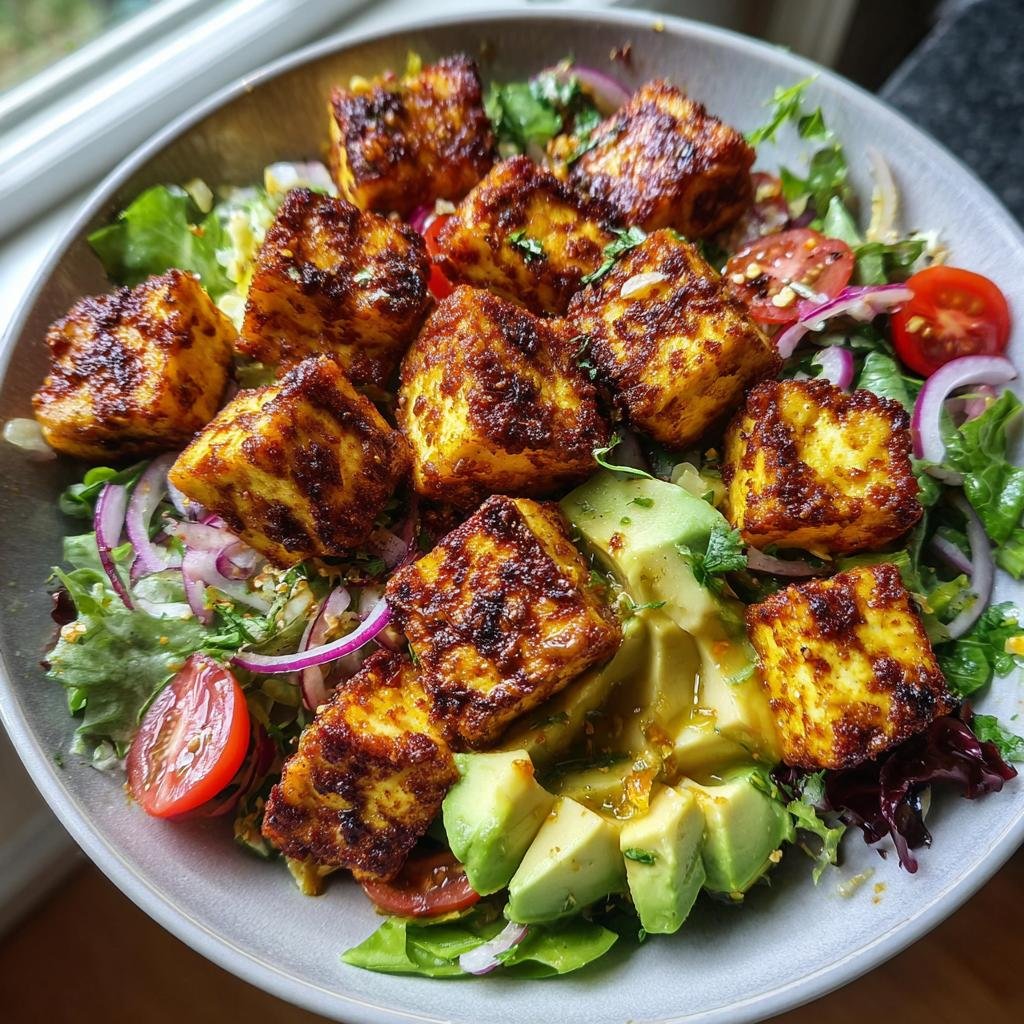 Air Fryer Cajun Tofu Salad - detail 1