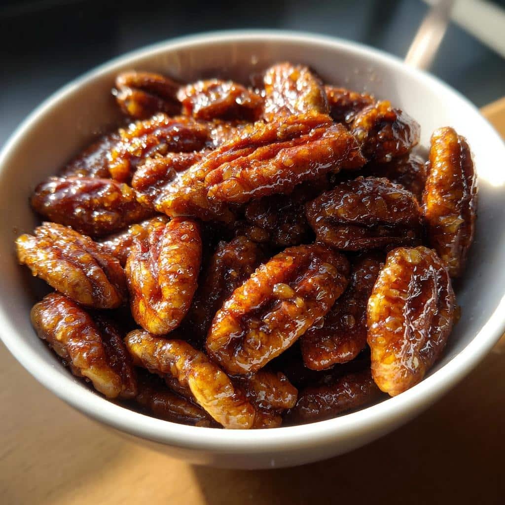 Air Fryer Candied Pecans