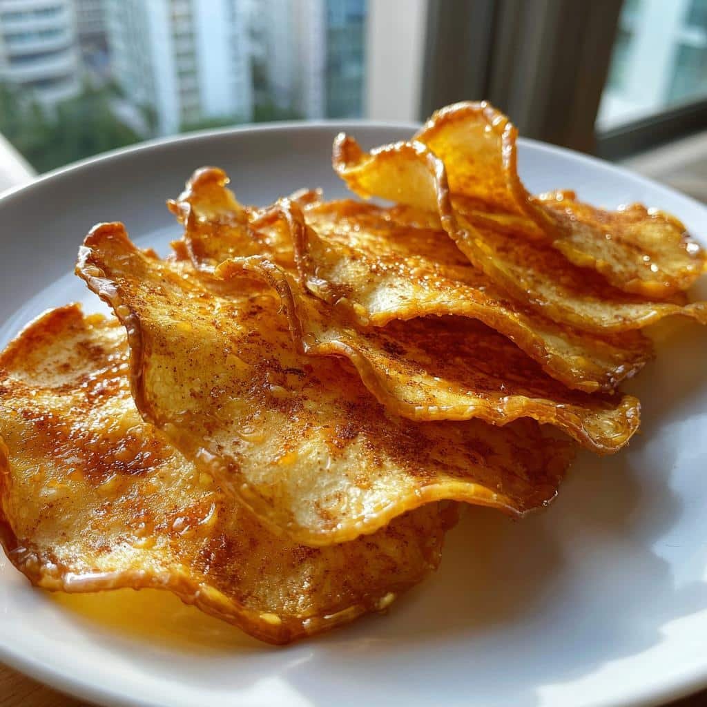 Air Fryer Caramel Apple Chips - detail 1