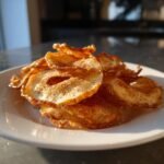 Air Fryer Caramel Apple Chips