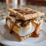 Air Fryer Caramel Apple S’mores