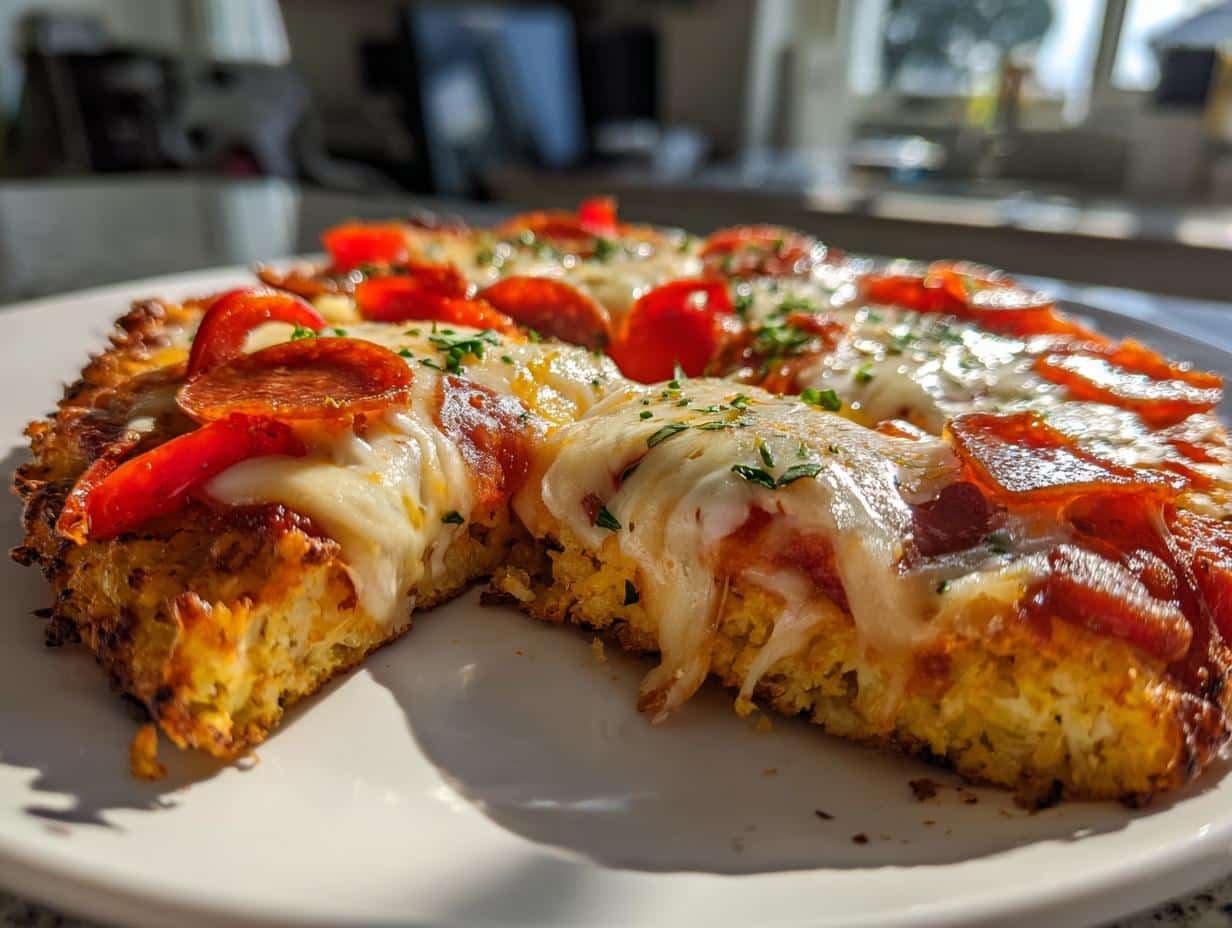 Air Fryer Cauliflower Pizza - detail 1
