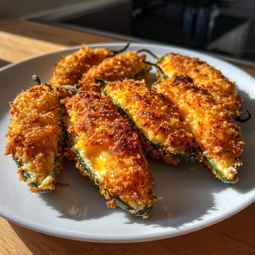 Air Fryer Cheddar Jalapeño Poppers