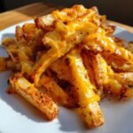 Air Fryer Cheesy Veggie Fries