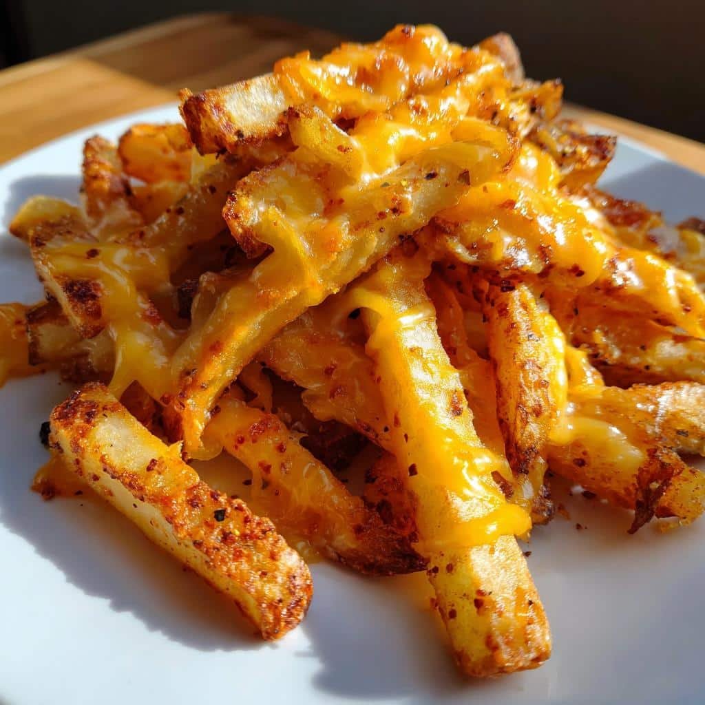 Air Fryer Cheesy Veggie Fries