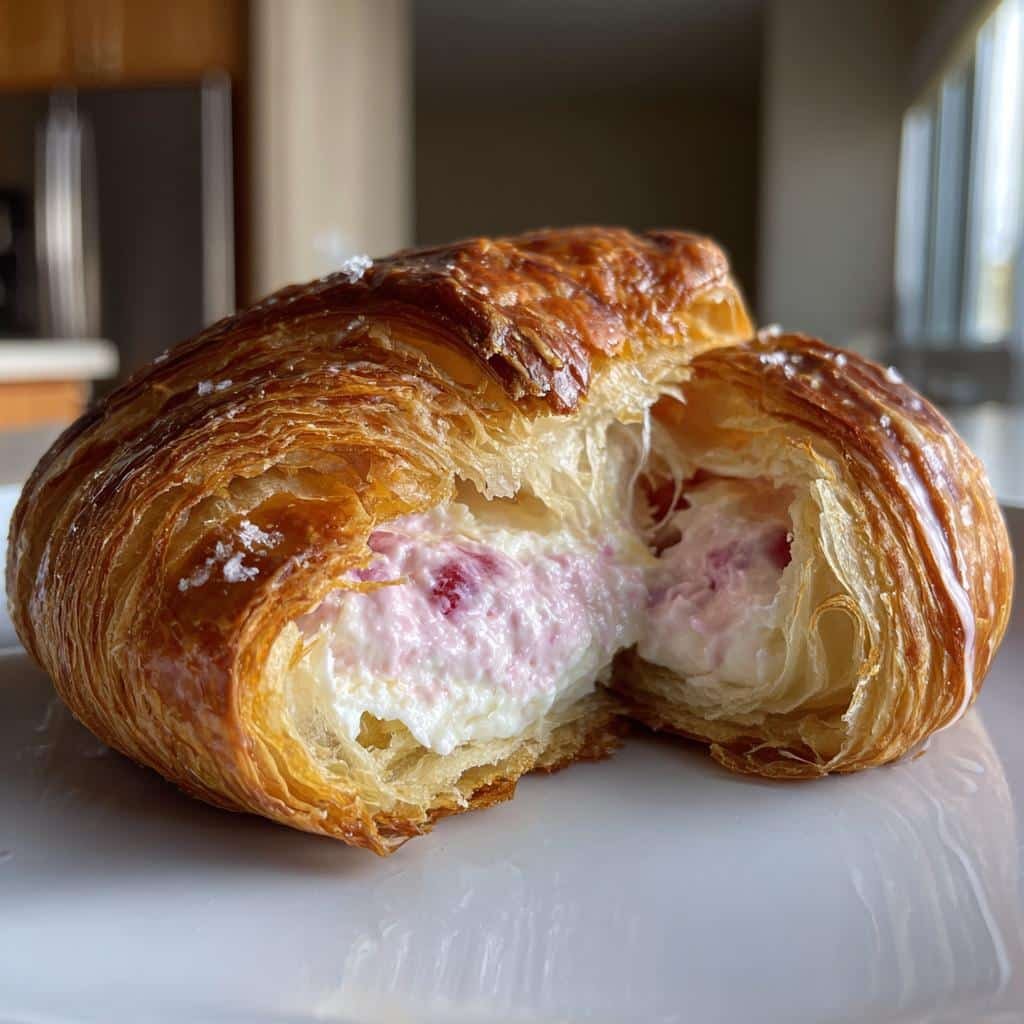 Air Fryer Cherry Cream Cheese Croissants - detail 1