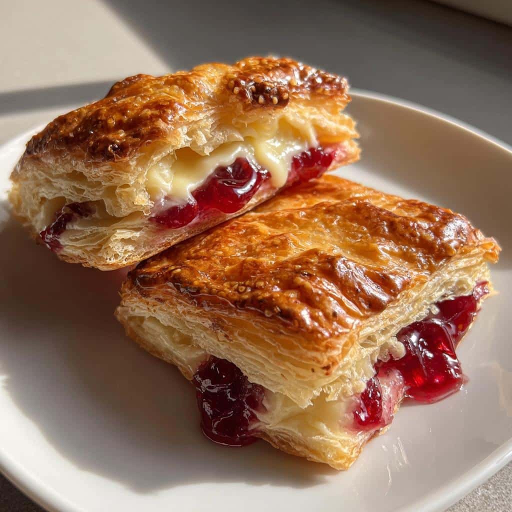 Air Fryer Cherry Danishes