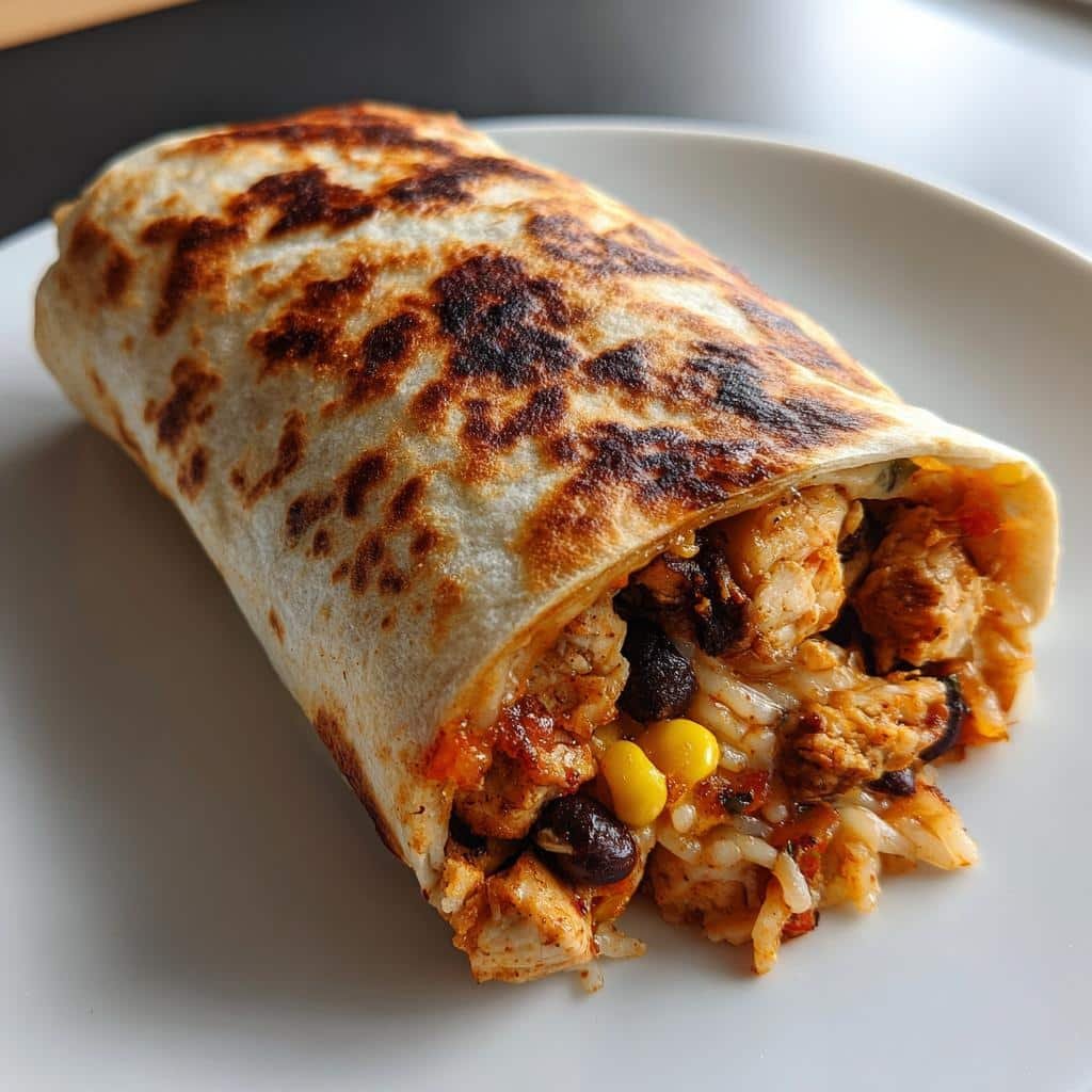 Air Fryer Chicken Burritos - detail 1