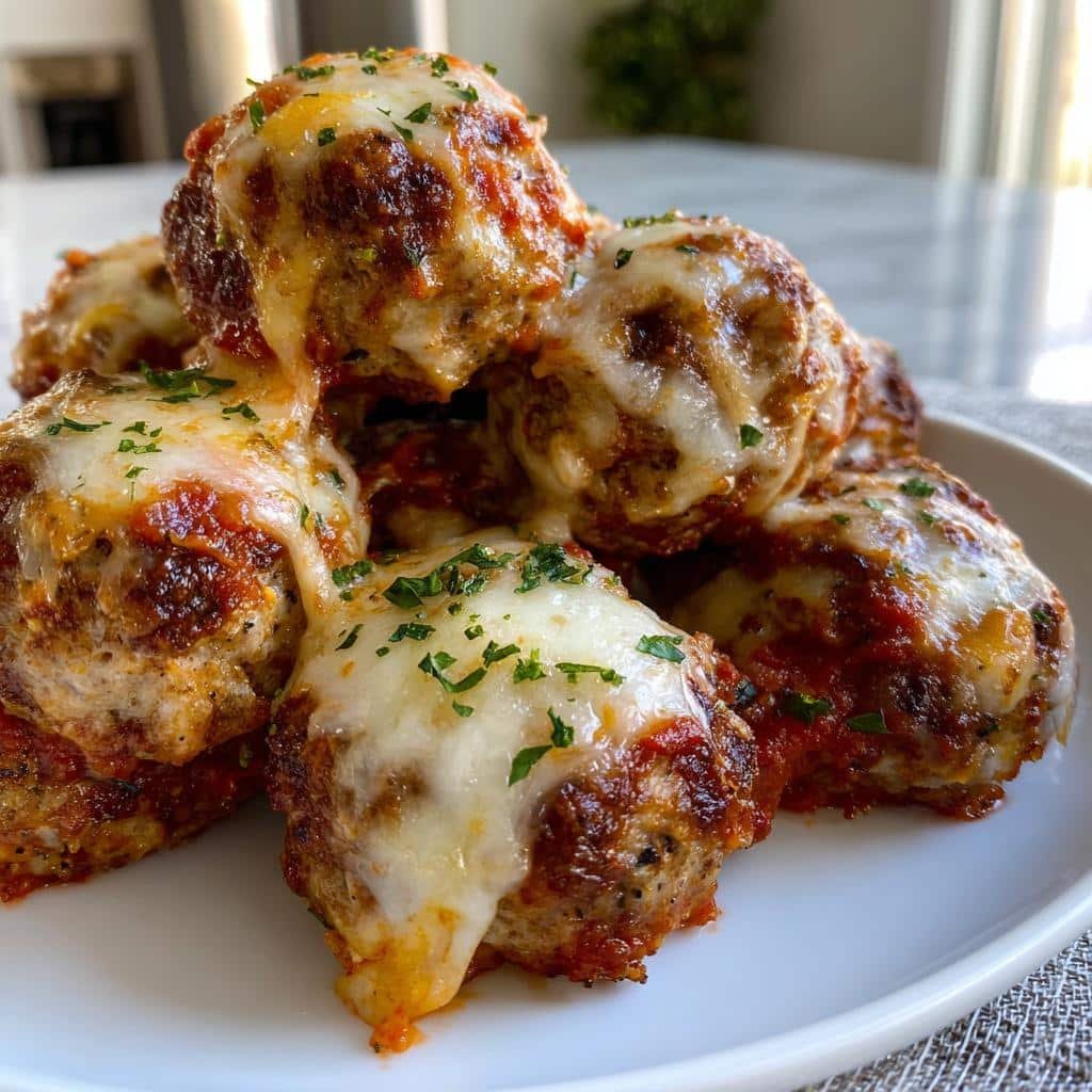 Air Fryer Chicken Parmesan Meatballs - detail 1