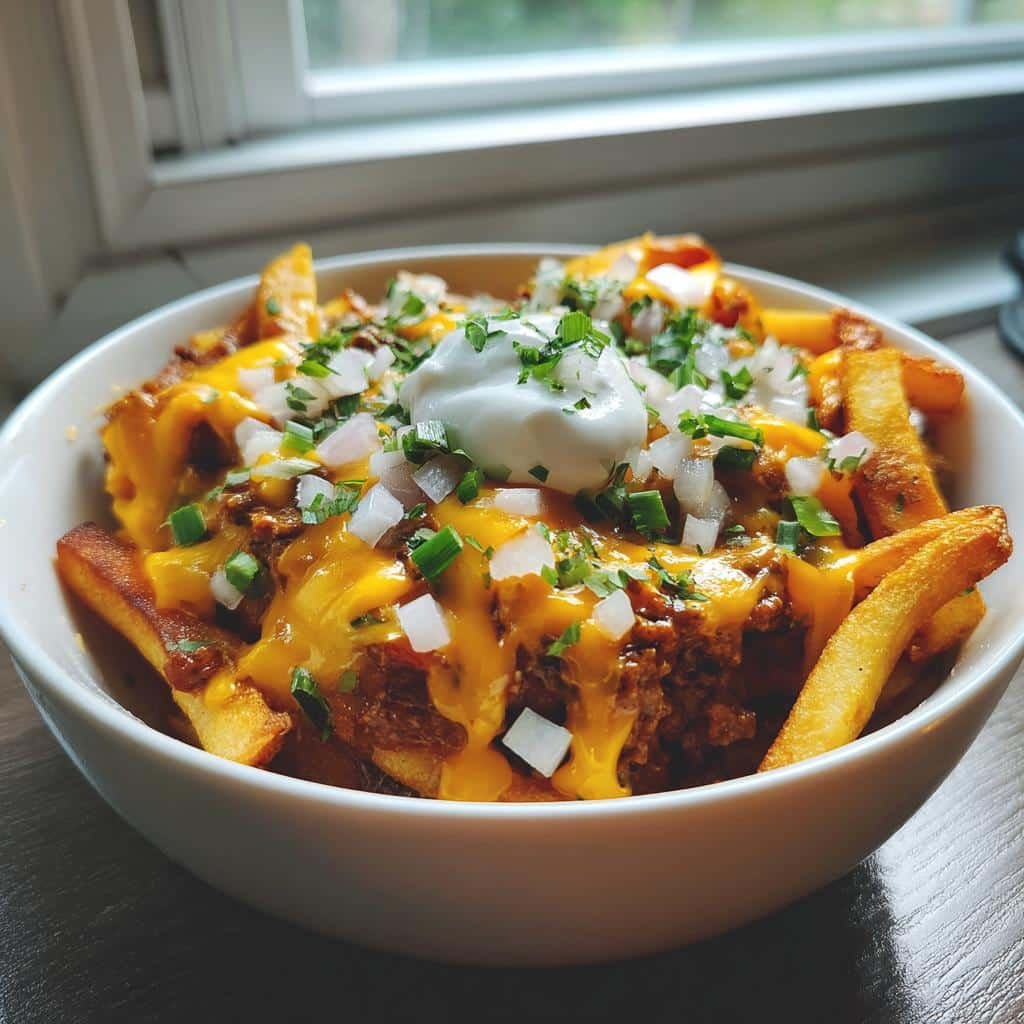 Air Fryer Chili Cheese Fries - detail 1