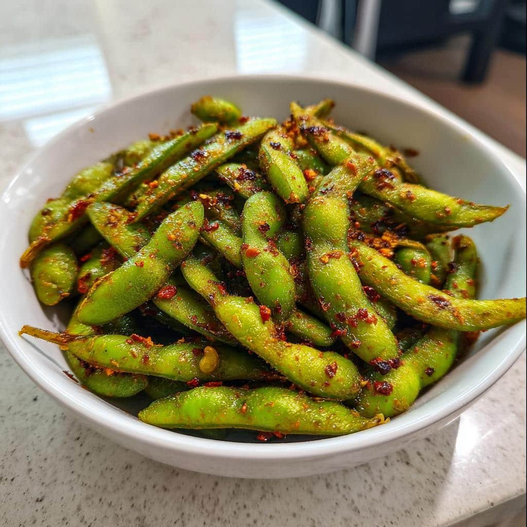 Air Fryer Chili-Garlic Edamame - detail 1