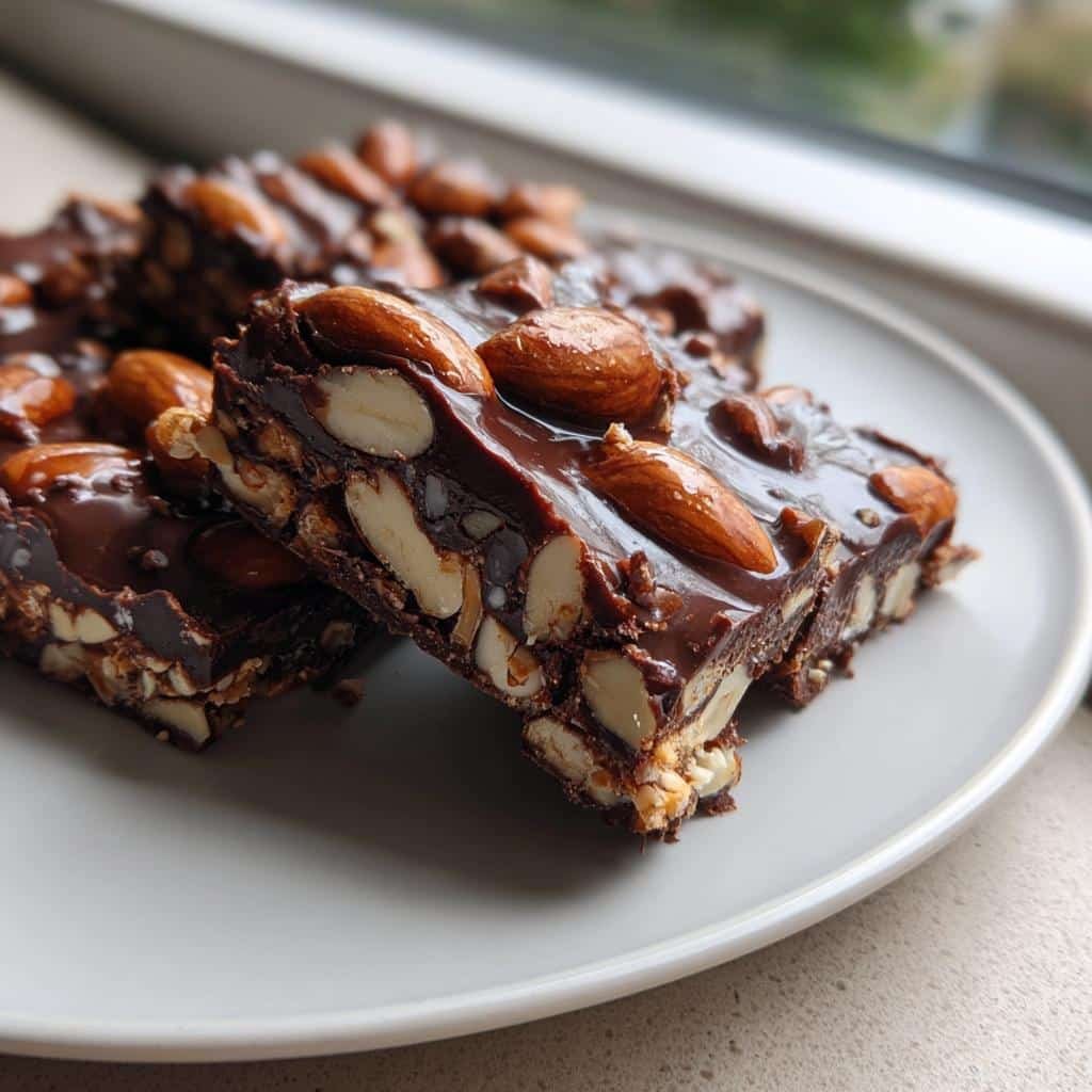 Air Fryer Chocolate Almond Bars