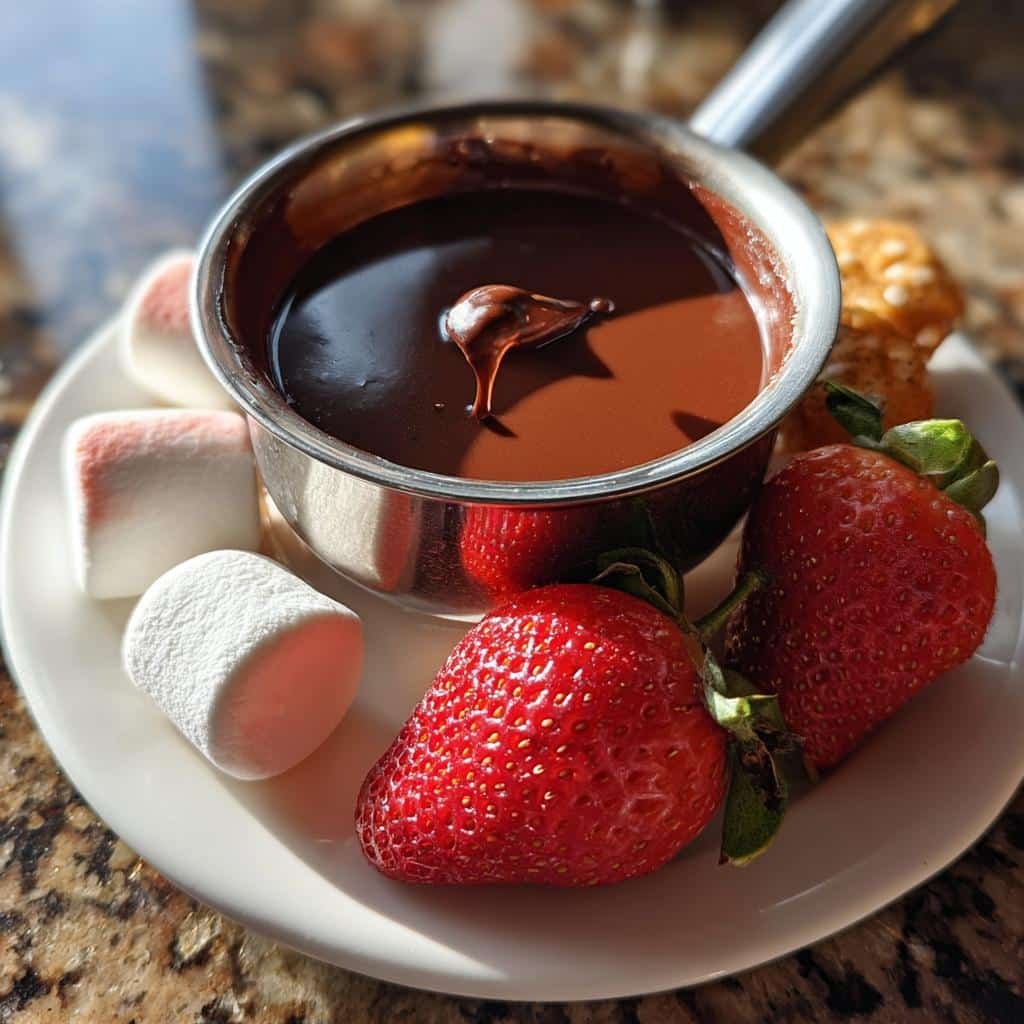 Air Fryer Chocolate Fondue - detail 1