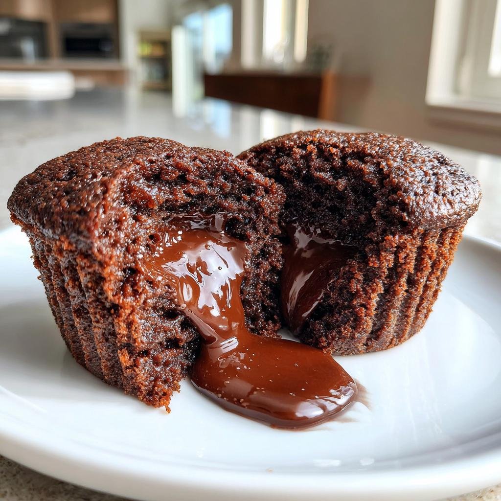 Air Fryer Chocolate Lava Cupcakes - detail 1