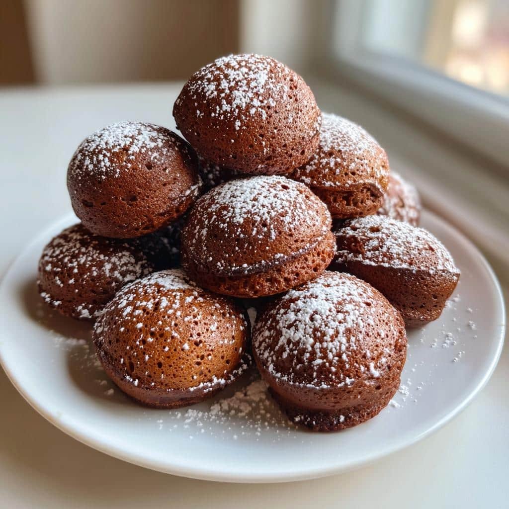 Air Fryer Chocolate Pancake Bites