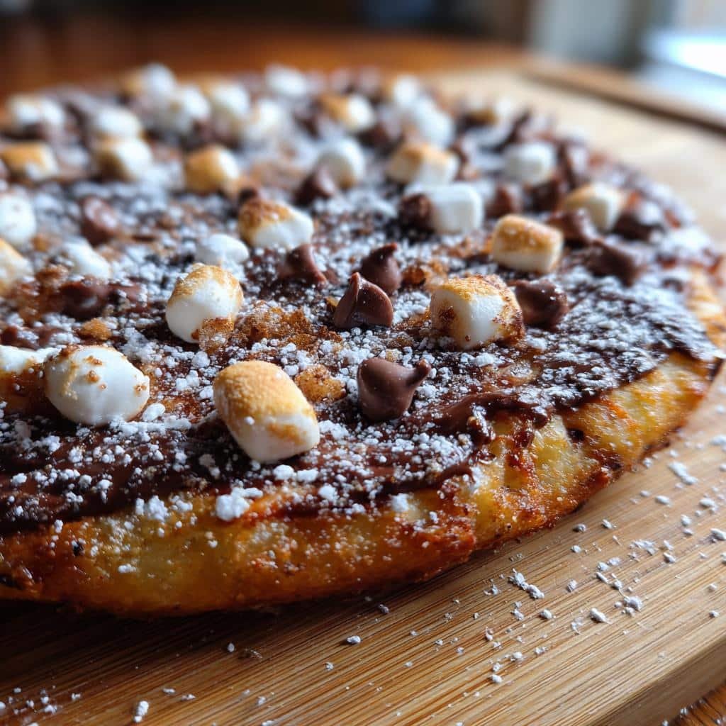 Air Fryer Chocolate Pizza - detail 1