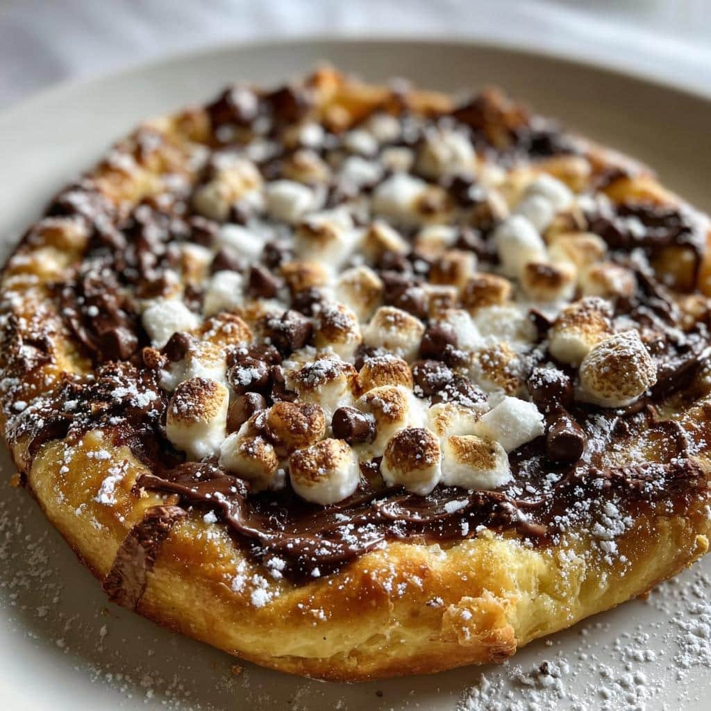Air Fryer Chocolate Pizza