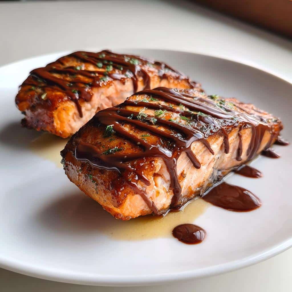 Air Fryer Chocolate Salmon - detail 1