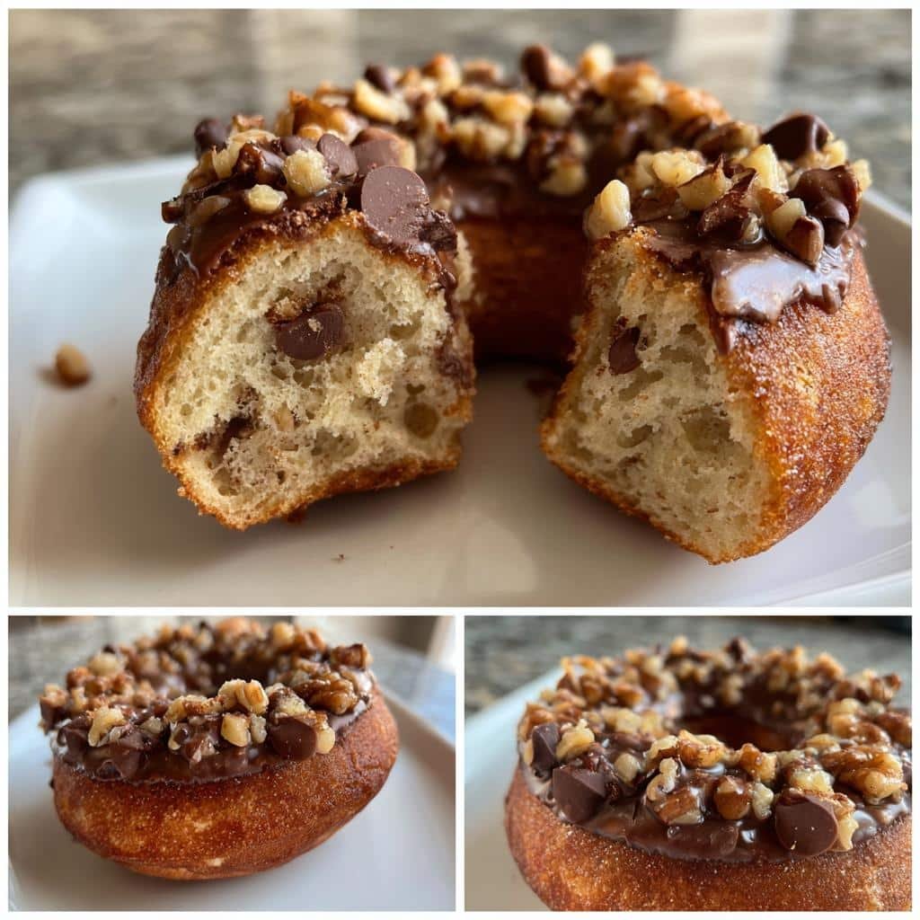 Air Fryer Chunky Monkey Donuts