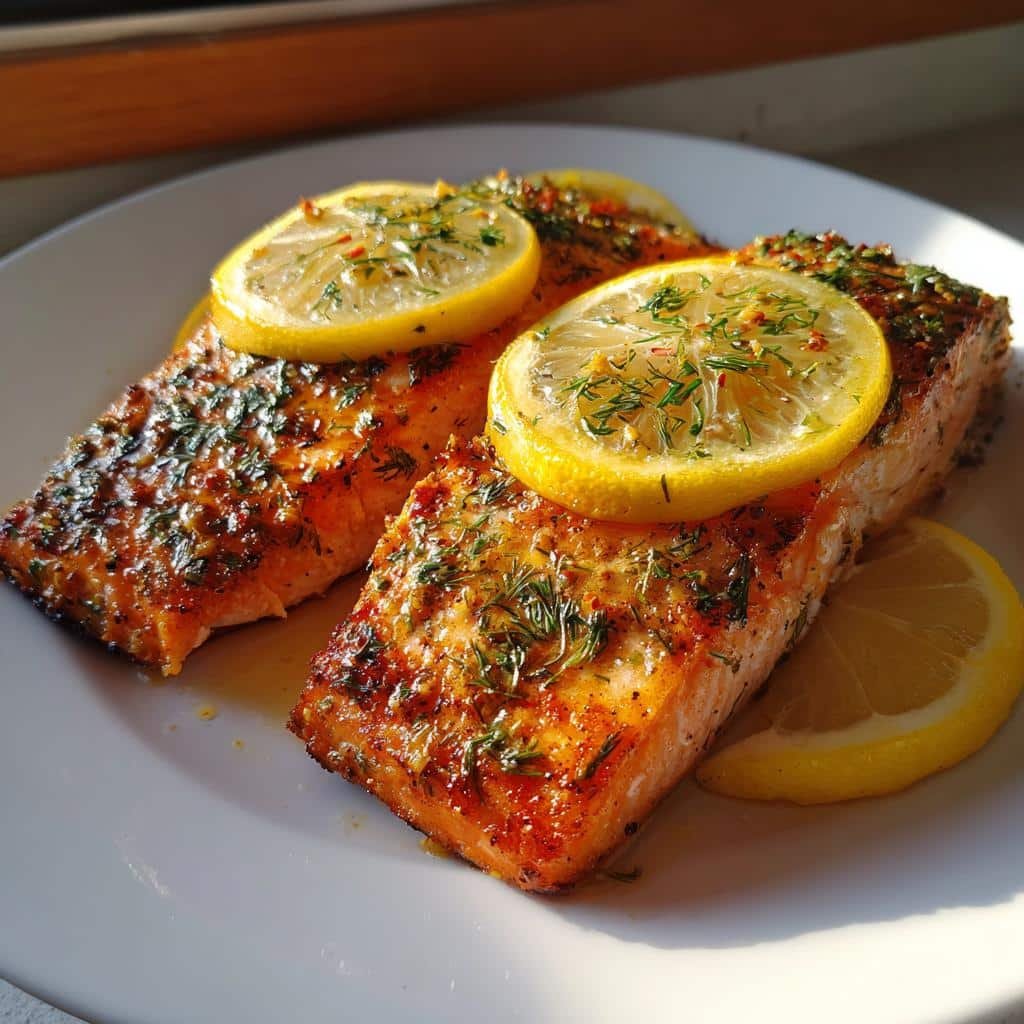 Air Fryer Citrus Herb Salmon - detail 1