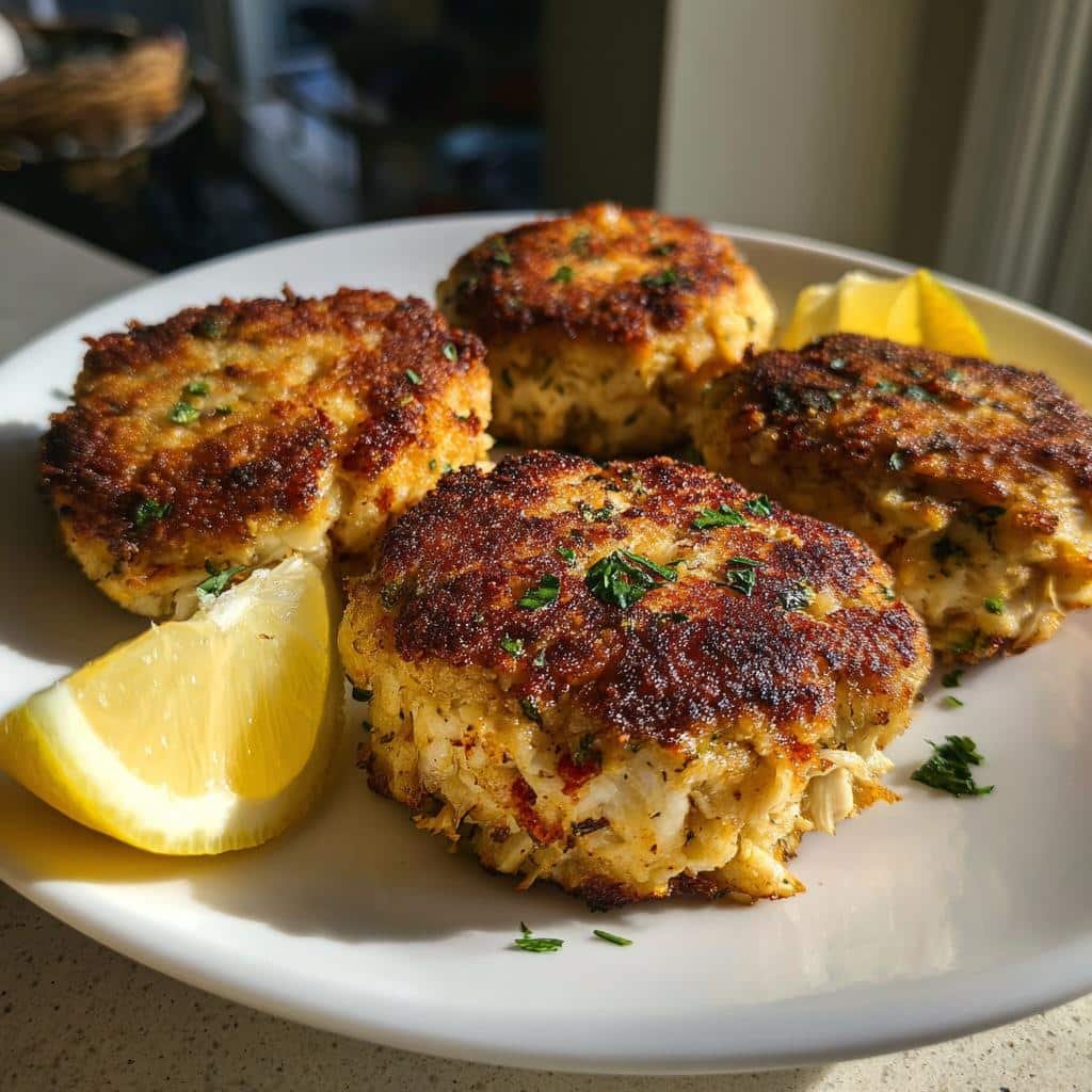 Air Fryer Crab Cakes - detail 1