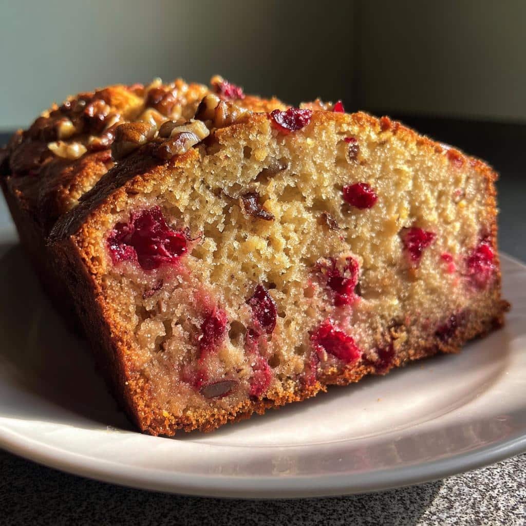 Air Fryer Cranberry Nut Bread - detail 1