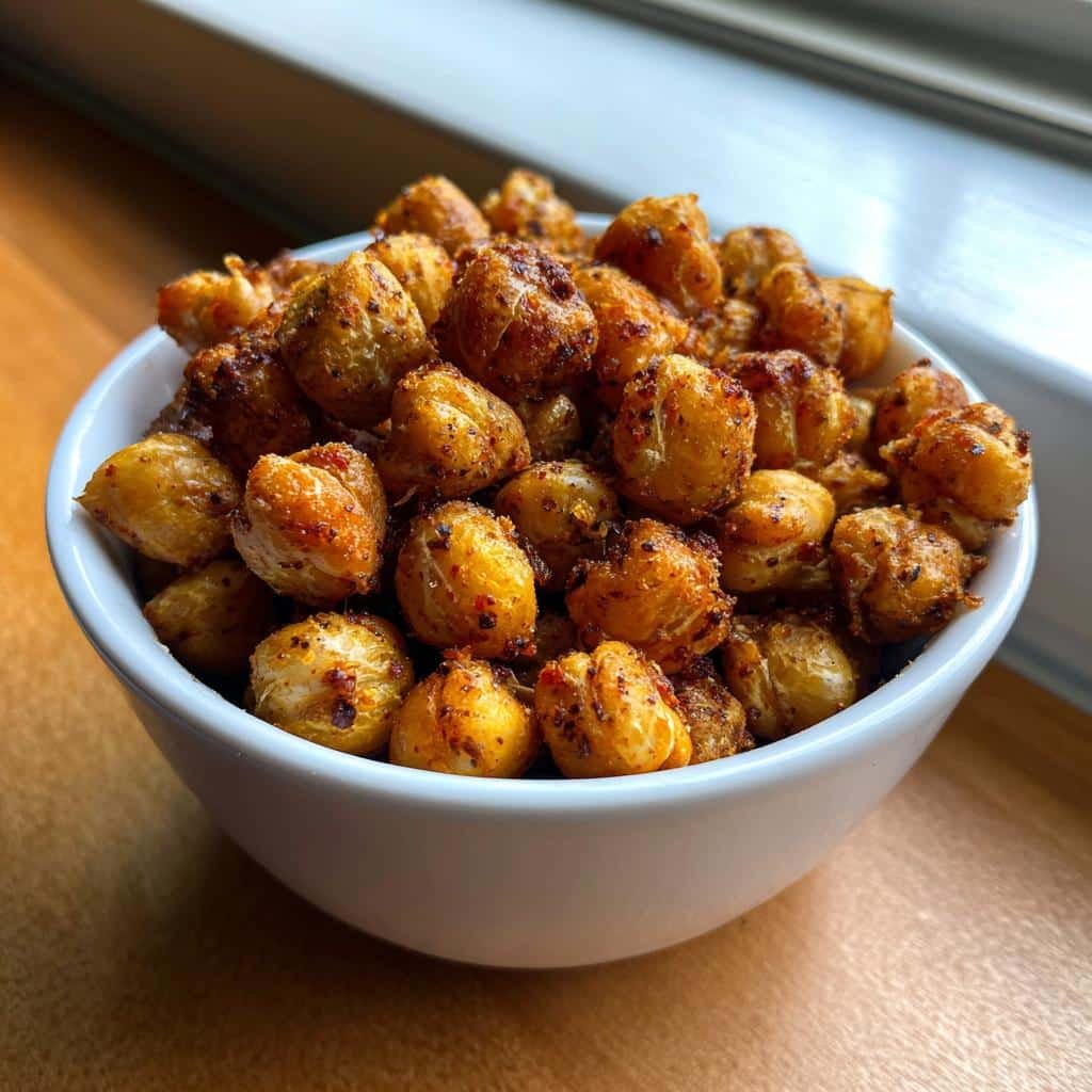Air Fryer Crunchy Chickpeas