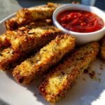 Air Fryer Eggplant Parmesan Sticks